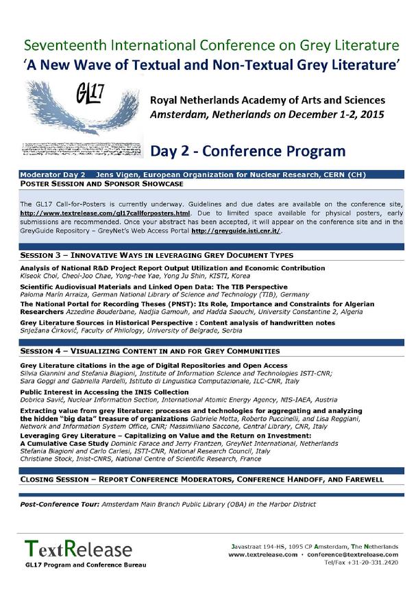 GL17 Conference Program