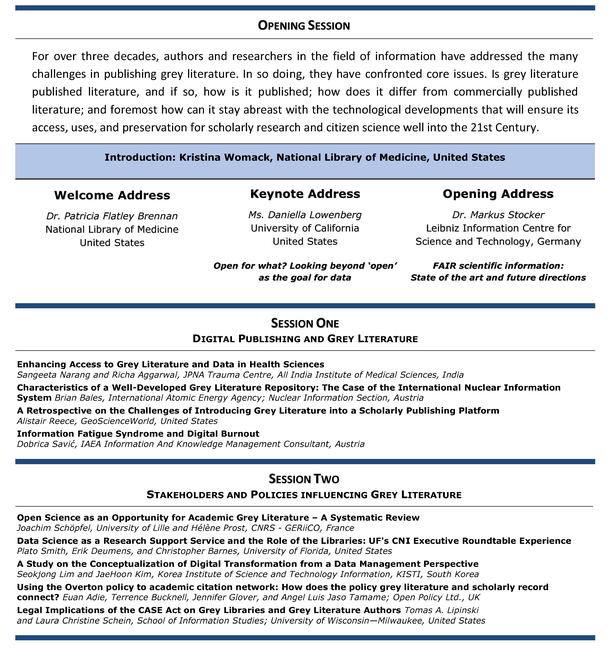 GL2022 International Conference on Grey Literature 