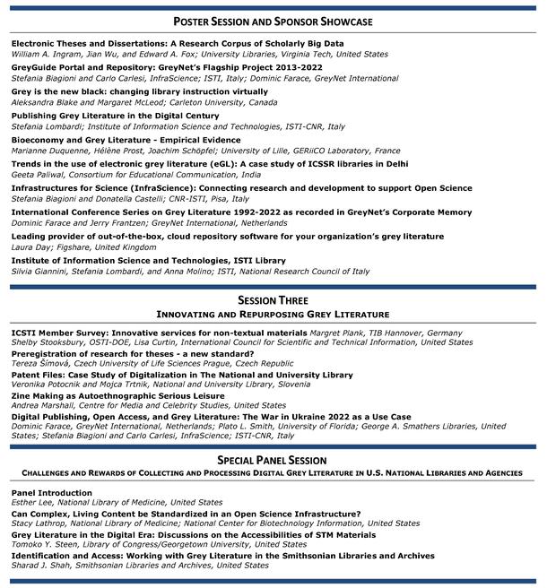 GL2022 Conference Program